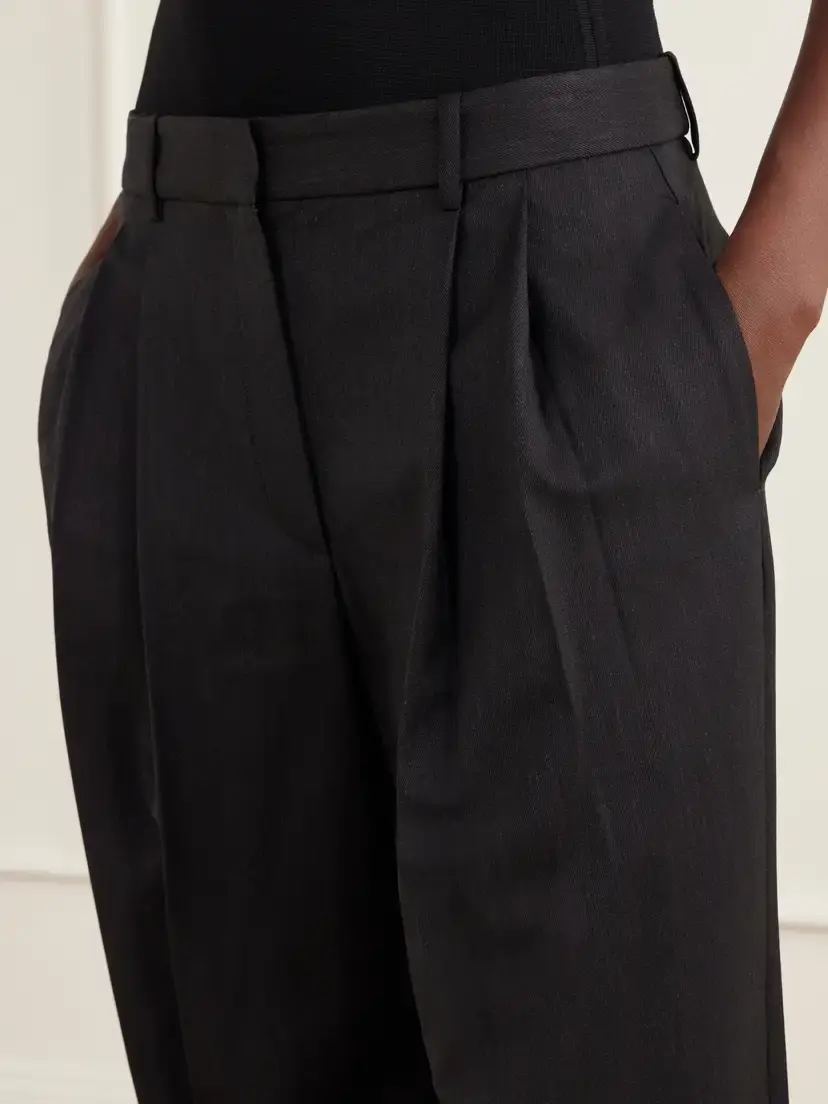 TWP Ivy Pleated Wool-blend Twill Straight-leg Pants | Thumbnail 5 TWP Ivy Pleated Wool-blend Twill Straight-leg Pants | Thumbnail 5