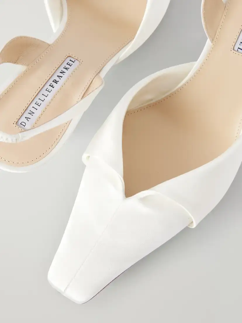 Danielle Frankel Alexa 50 Satin Slingback Pumps | Thumbnail 5