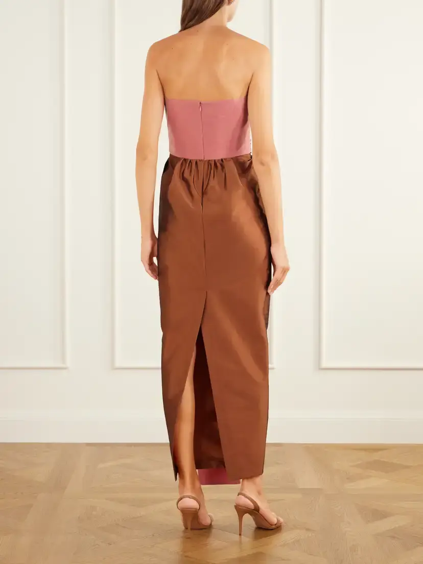 BERNADETTE Lina Strapless Bow-detailed Taffeta Gown | Thumbnail 3 BERNADETTE Lina Strapless Bow-detailed Taffeta Gown | Thumbnail 3