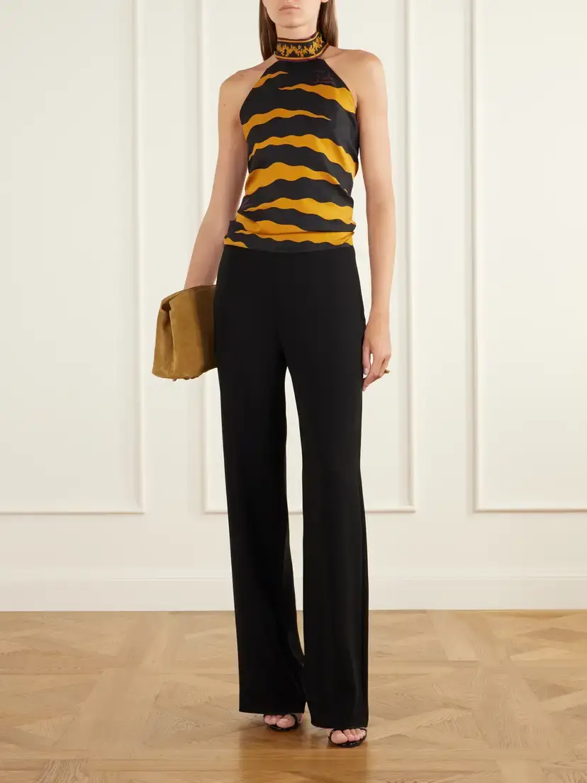 PUCCI Printed Silk-twill Halterneck Top | Thumbnail 2 PUCCI Printed Silk-twill Halterneck Top | Thumbnail 2