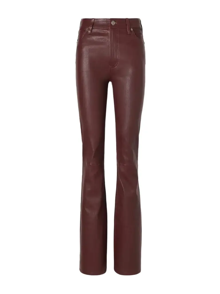 The Leather Reboot Paneled High-rise Flared Pants The Leather Reboot Paneled High-rise Flared Pants