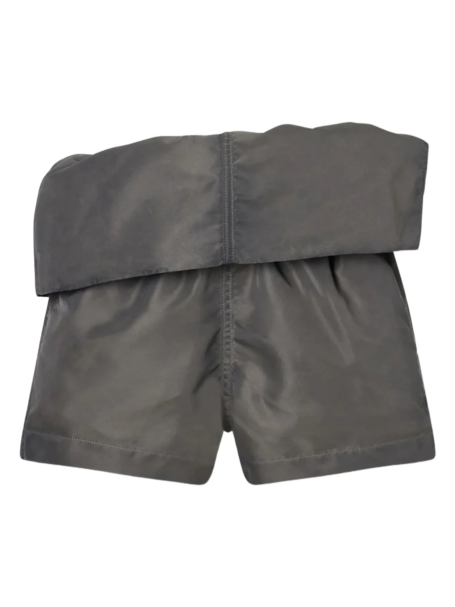 Crater Sculptural Washed Satin Shorts