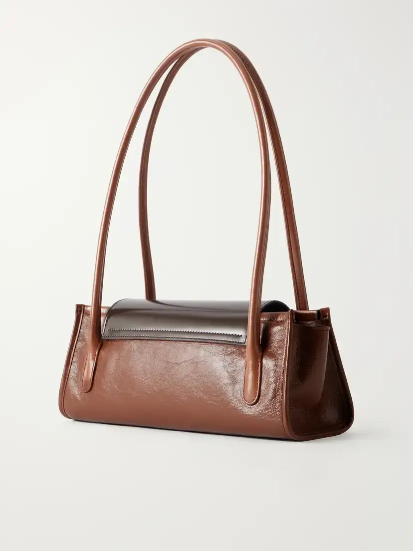 Marni Trunkette Two-tone Crinkled-leather Shoulder Bag | Thumbnail 4 Marni Trunkette Two-tone Crinkled-leather Shoulder Bag | Thumbnail 4