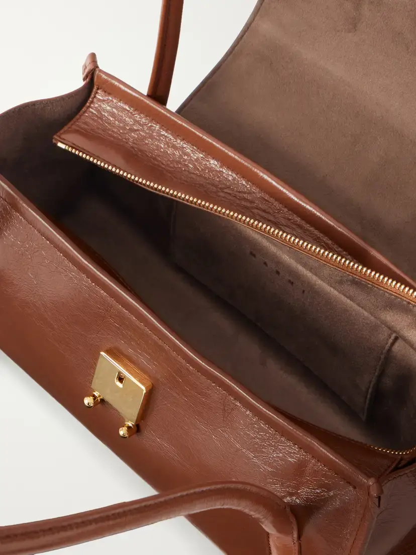 Marni Trunkette Two-tone Crinkled-leather Shoulder Bag | Thumbnail 6 Marni Trunkette Two-tone Crinkled-leather Shoulder Bag | Thumbnail 6