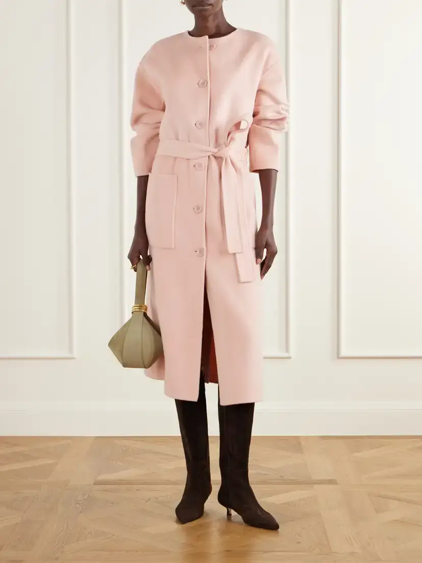 Ulla Johnson Fernanda Belted Felted Wool And Cashmere-blend Coat | Thumbnail 2 Ulla Johnson Fernanda Belted Felted Wool And Cashmere-blend Coat | Thumbnail 2