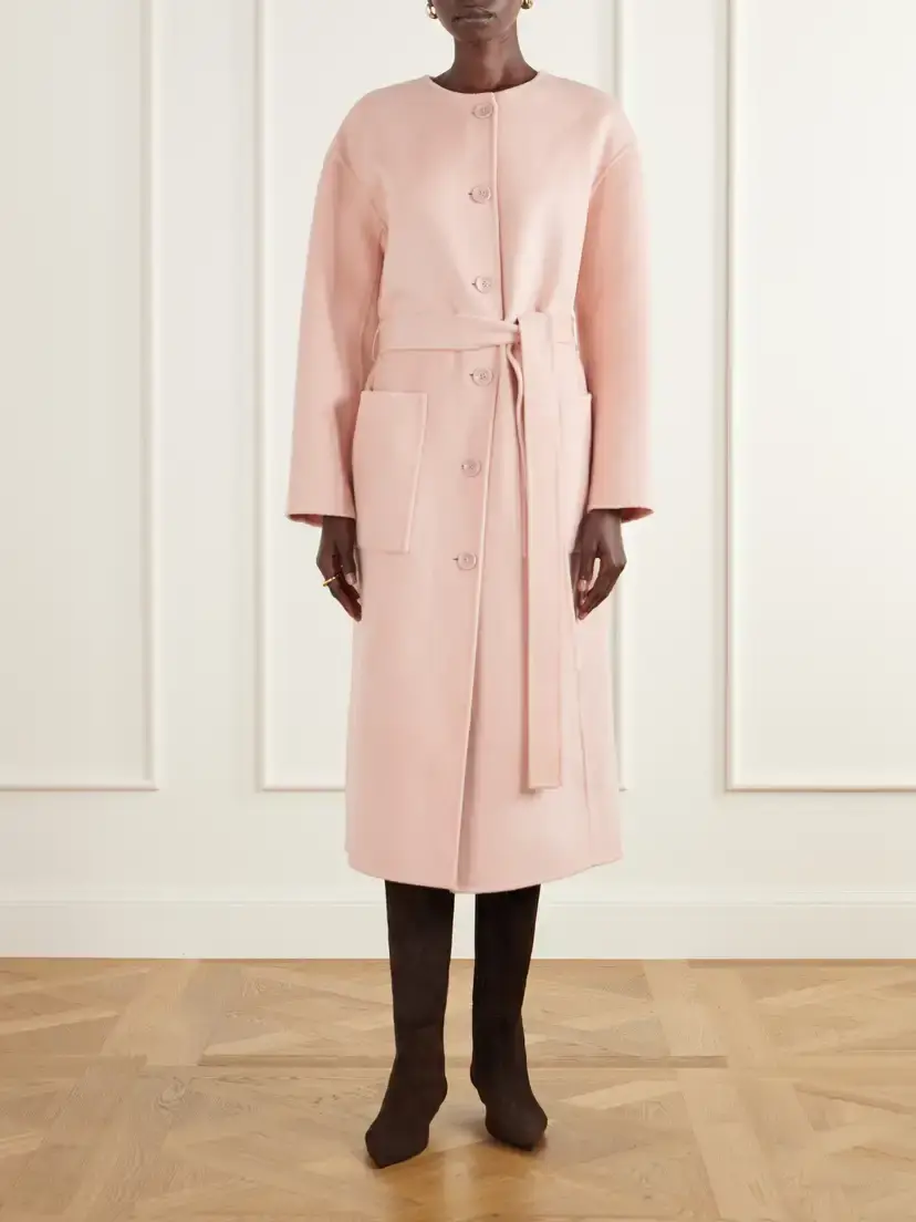 Ulla Johnson Fernanda Belted Felted Wool And Cashmere-blend Coat | Thumbnail 3 Ulla Johnson Fernanda Belted Felted Wool And Cashmere-blend Coat | Thumbnail 3