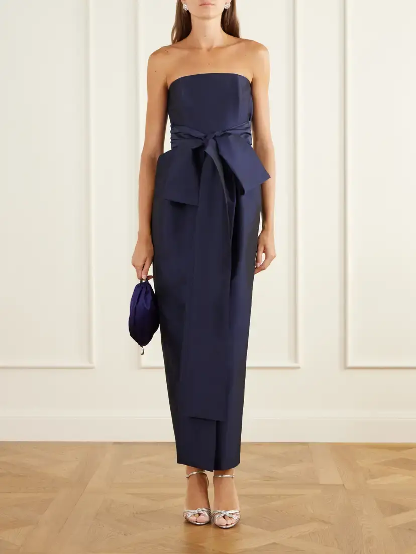BERNADETTE Lina Strapless Bow-detailed Taffeta Gown | Thumbnail 2 BERNADETTE Lina Strapless Bow-detailed Taffeta Gown | Thumbnail 2