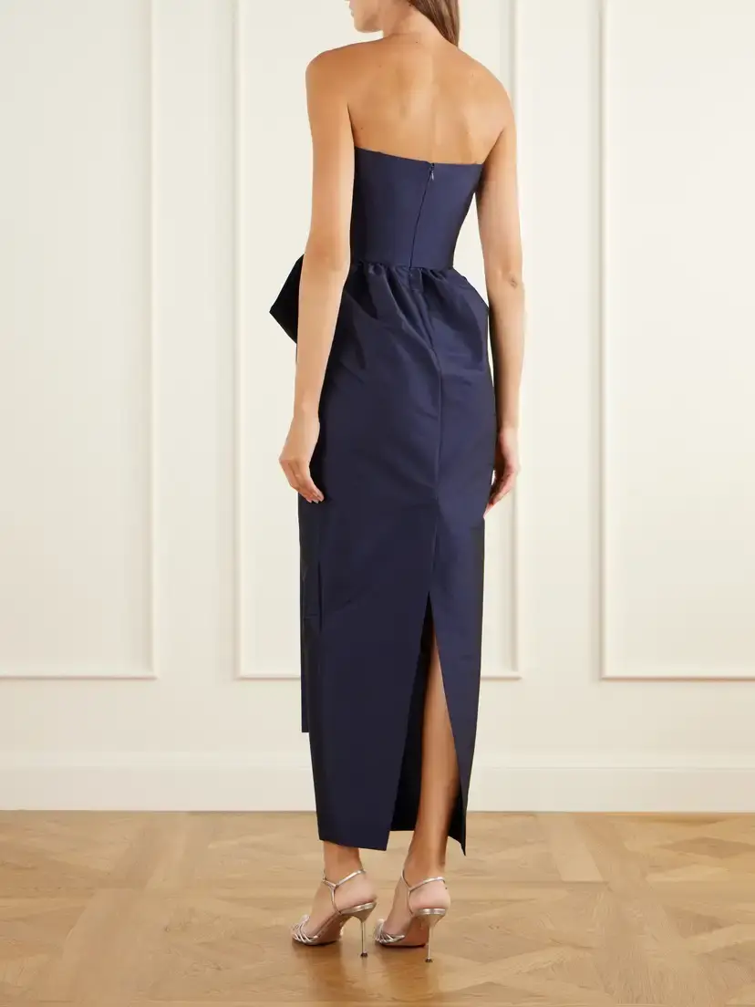 BERNADETTE Lina Strapless Bow-detailed Taffeta Gown | Thumbnail 3 BERNADETTE Lina Strapless Bow-detailed Taffeta Gown | Thumbnail 3