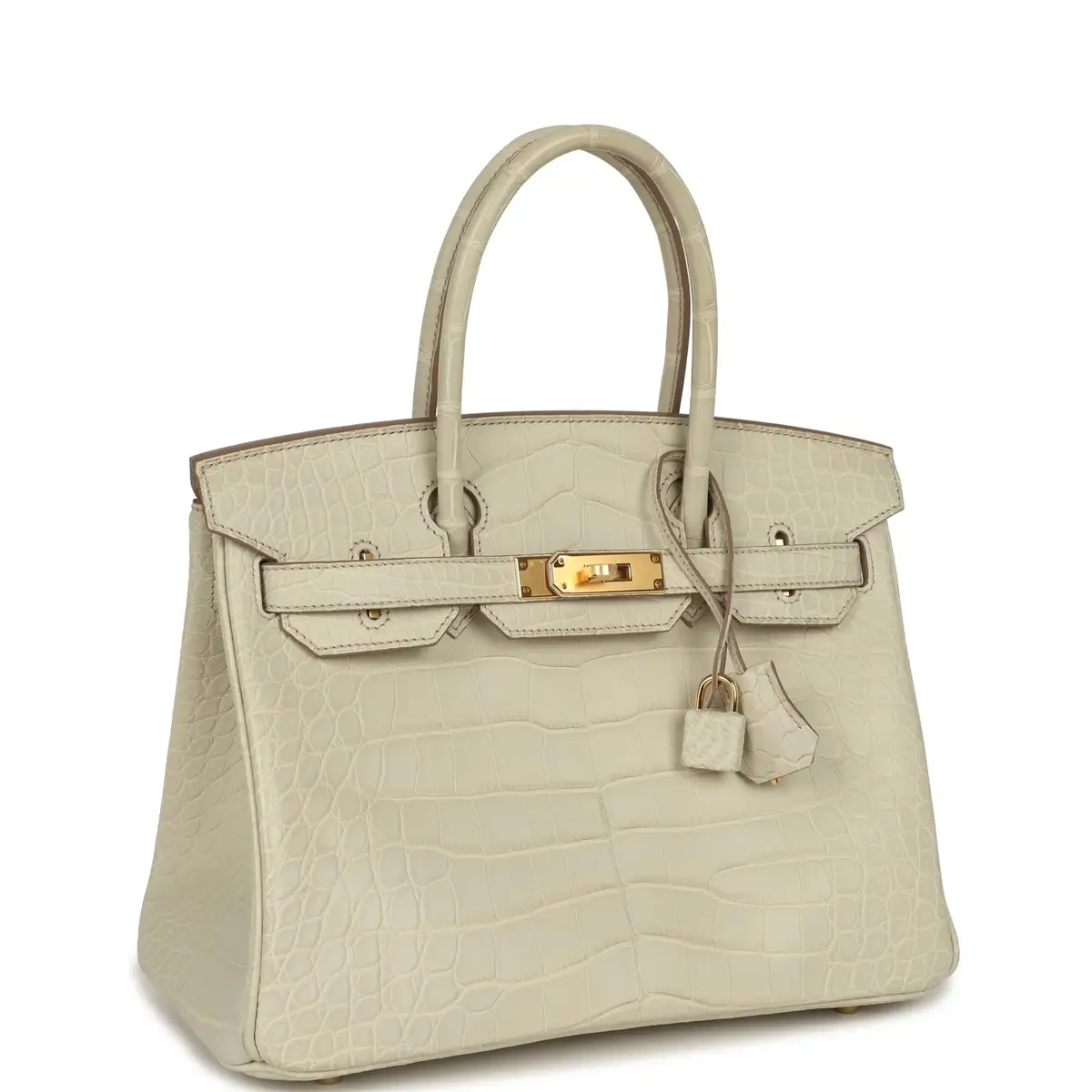 HERMÈS Hermes Birkin 30 Beton Matte Alligator Gold Hardware | Thumbnail 2 HERMÈS Hermes Birkin 30 Beton Matte Alligator Gold Hardware | Thumbnail 2