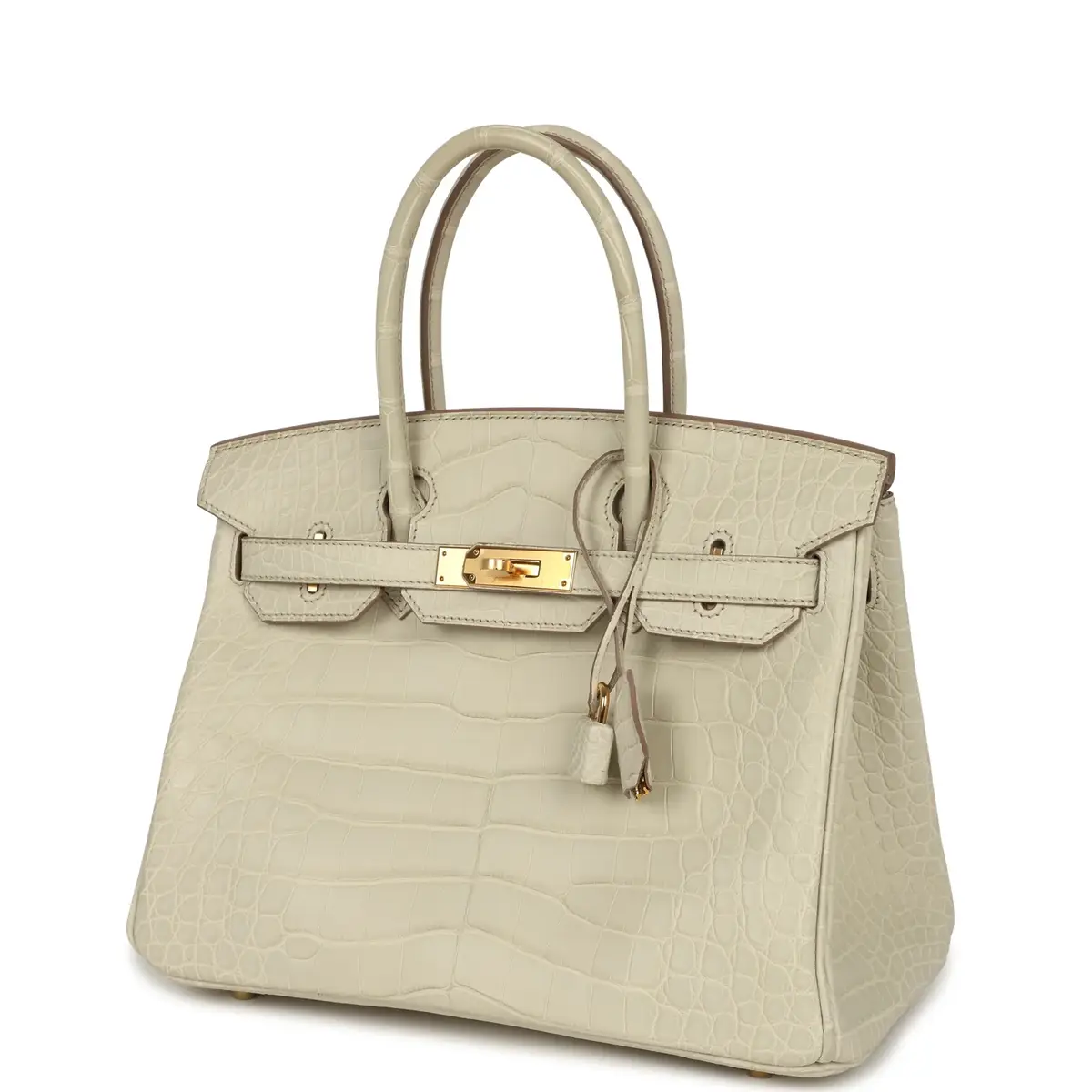 HERMÈS Hermes Birkin 30 Beton Matte Alligator Gold Hardware | Thumbnail 5 HERMÈS Hermes Birkin 30 Beton Matte Alligator Gold Hardware | Thumbnail 5