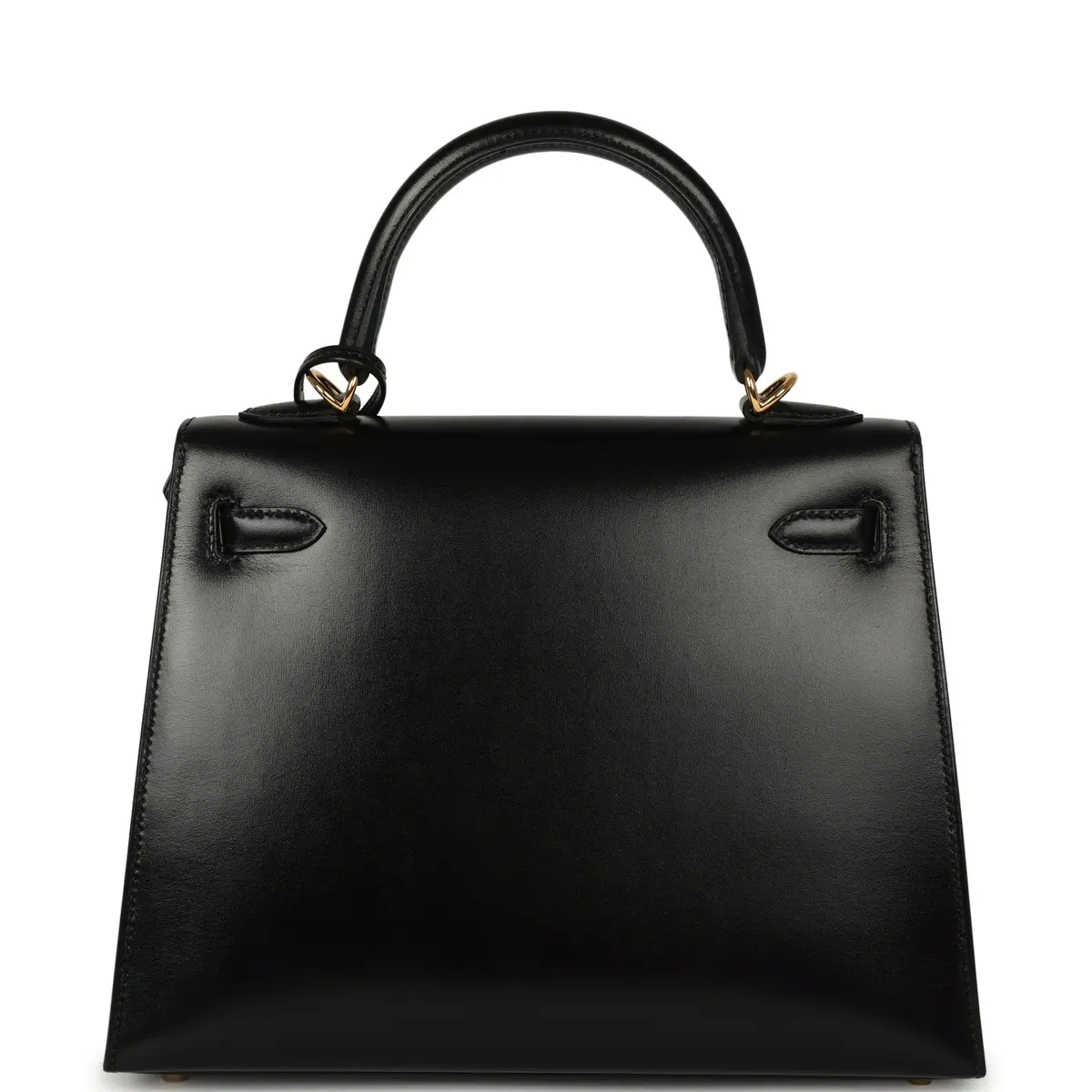 HERMÈS Hermes Kelly Sellier 25 Black Box Gold Hardware | Thumbnail 4