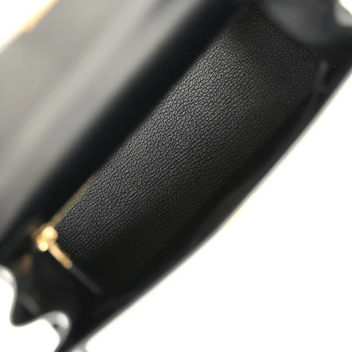 HERMÈS Hermes Kelly Sellier 25 Black Box Gold Hardware | Thumbnail 8