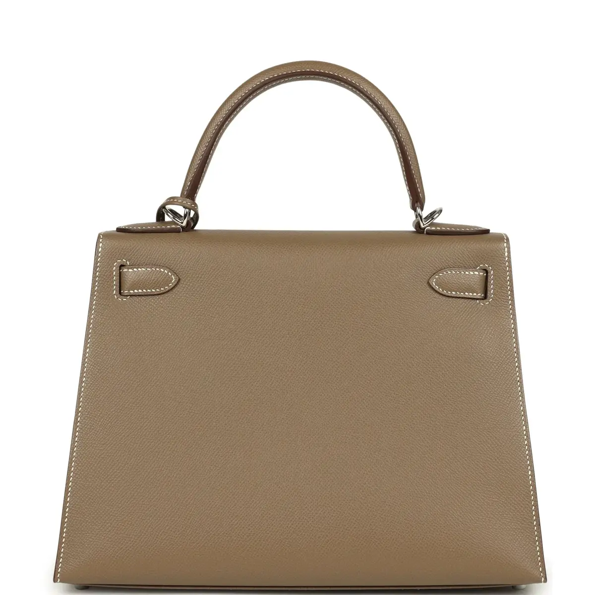 HERMÈS Hermes Kelly Sellier 28 Etoupe Epsom Palladium Hardware | Thumbnail 4