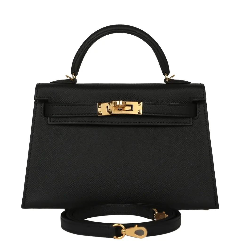Hermes Special Order (HSS) Kelly Sellier 20 Black Verso Epsom Gold Hardware Hermes Special Order (HSS) Kelly Sellier 20 Black Verso Epsom Gold Hardware