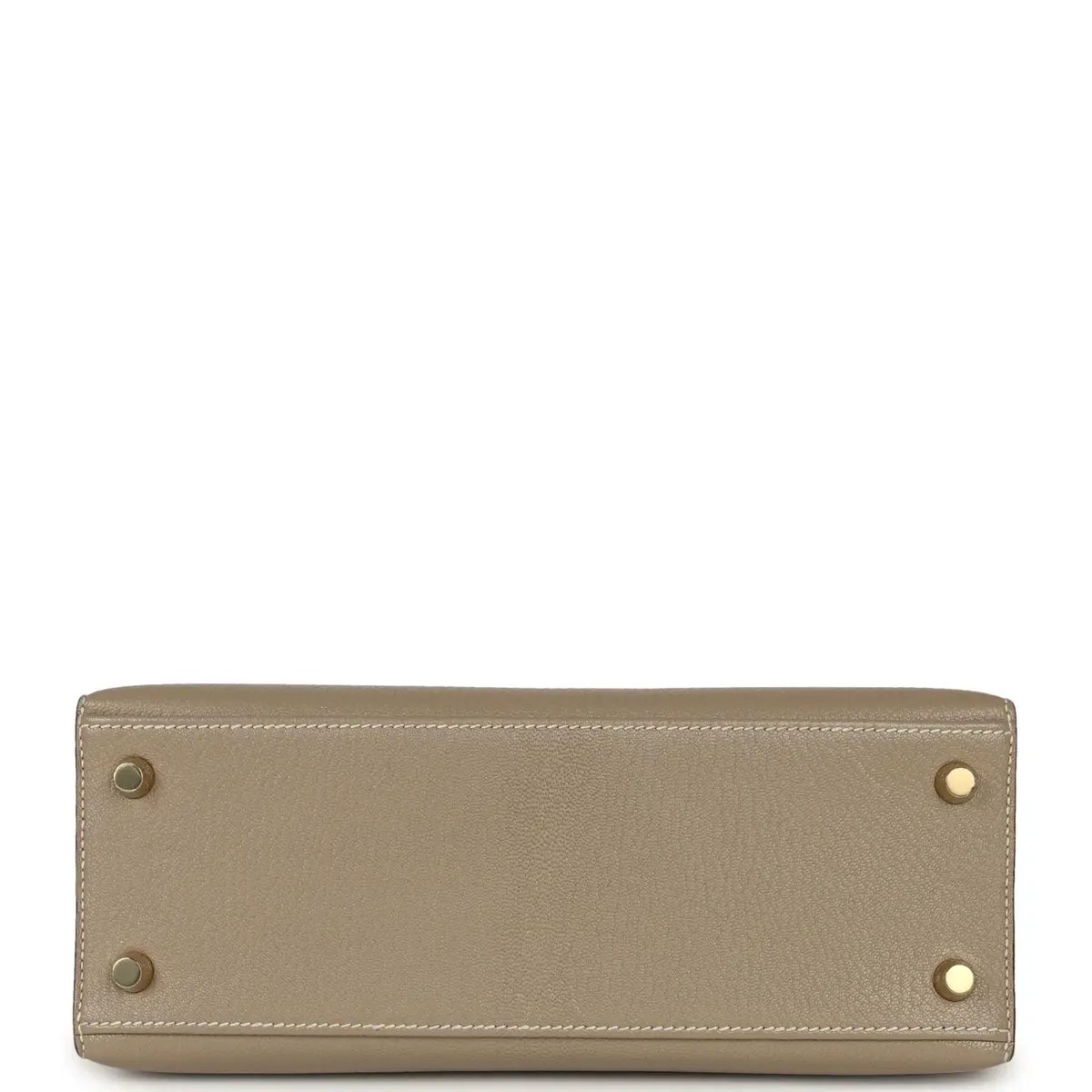 HERMÈS Hermes Special Order (HSS) Kelly Sellier 25 Gris Tourterelle, Nata Chevre Mysore Brushed Gold Hardware | Thumbnail 6 HERMÈS Hermes Special Order (HSS) Kelly Sellier 25 Gris Tourterelle, Nata Chevre Mysore Brushed Gold Hardware | Thumbnail 6