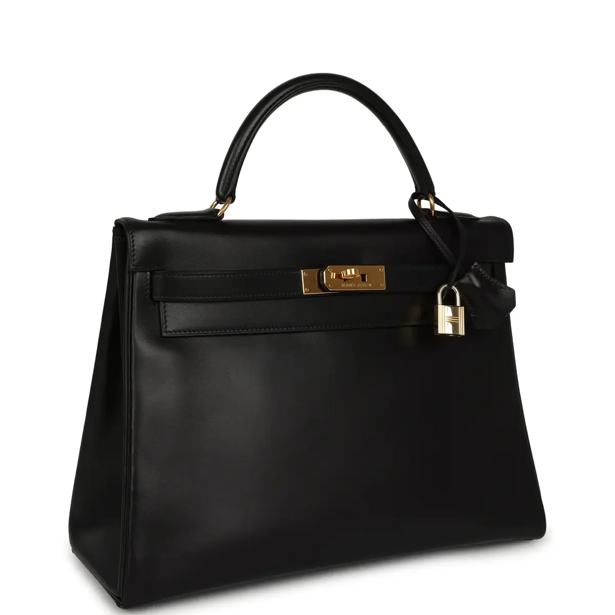 HERMÈS Vintage Hermes Kelly Retourne 32 Black Box Gold Hardware | Thumbnail 2 HERMÈS Vintage Hermes Kelly Retourne 32 Black Box Gold Hardware | Thumbnail 2