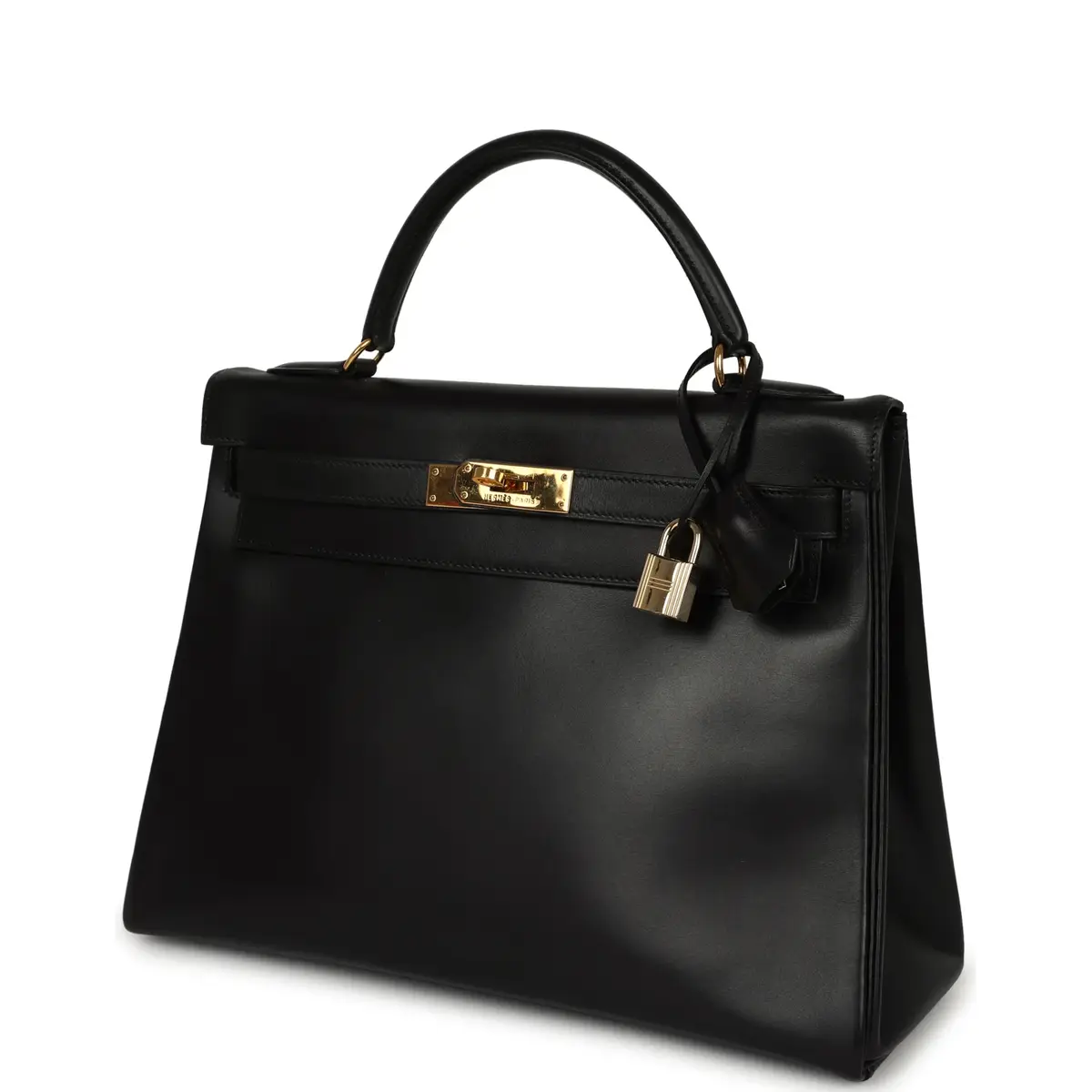 HERMÈS Vintage Hermes Kelly Retourne 32 Black Box Gold Hardware | Thumbnail 5 HERMÈS Vintage Hermes Kelly Retourne 32 Black Box Gold Hardware | Thumbnail 5
