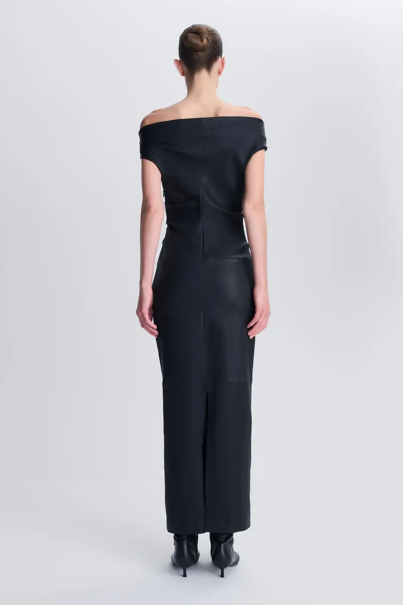 Simkhai Vessia Leather Midi Dress | Thumbnail 5 Simkhai Vessia Leather Midi Dress | Thumbnail 5