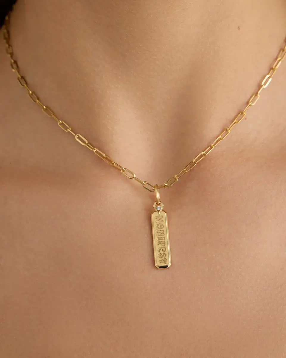Jennifer Fisher Jennifer Fisher Large Manifest Dog Tag in | Thumbnail 2