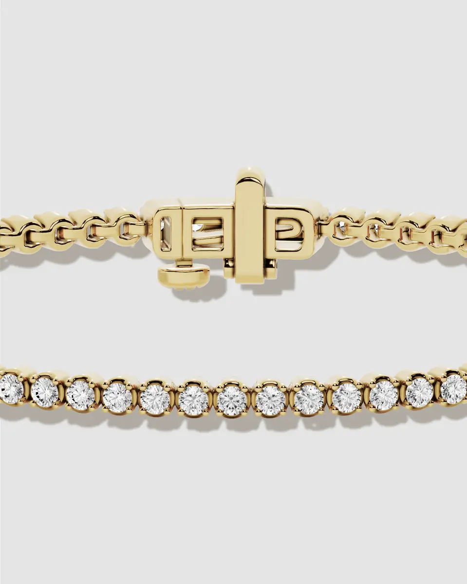 Jennifer Fisher Jennifer Fisher Lab Diamond Round Cut Tennis Bracelet 18K Yellow Gold | Thumbnail 2 Jennifer Fisher Jennifer Fisher Lab Diamond Round Cut Tennis Bracelet 18K Yellow Gold | Thumbnail 2