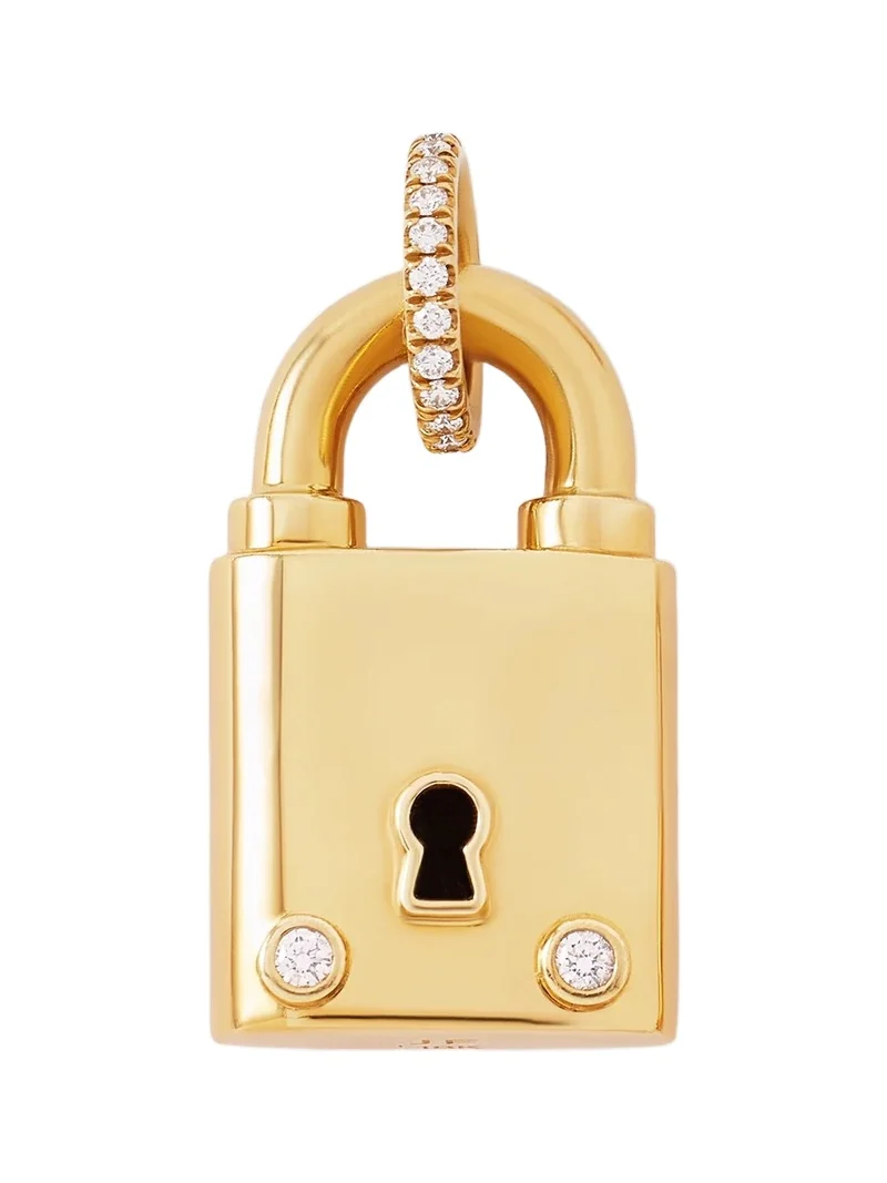 Jennifer Fisher Large Lock with Two Diamonds