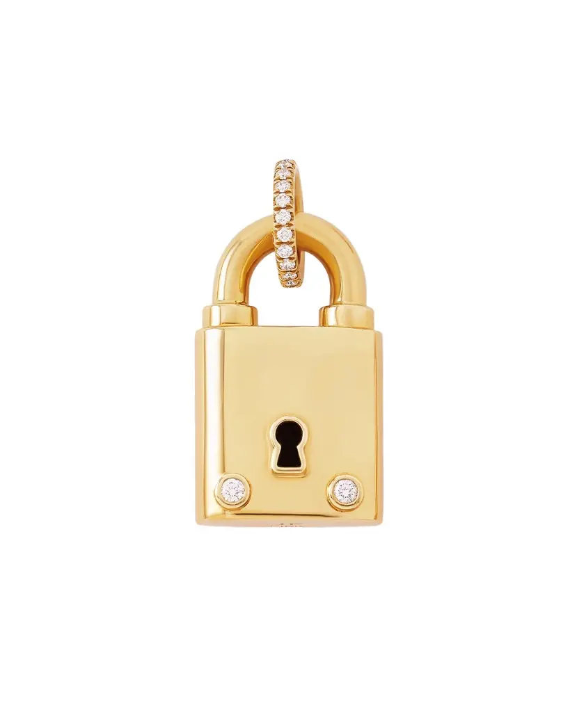 Jennifer Fisher Jennifer Fisher Large Lock with Two Diamonds