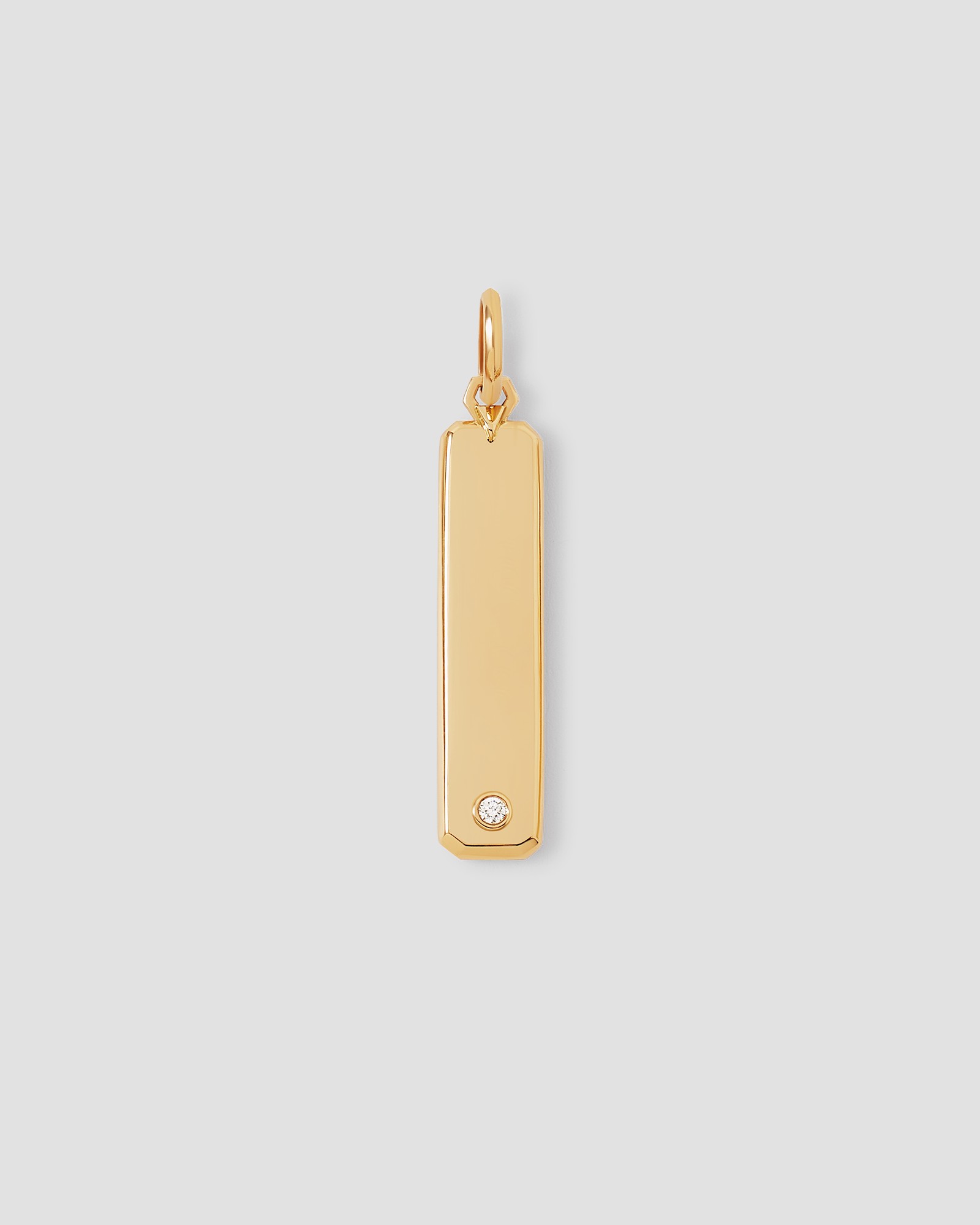 Jennifer Fisher Jennifer Fisher Beveled Dog Tag in 18K Yellow Gold