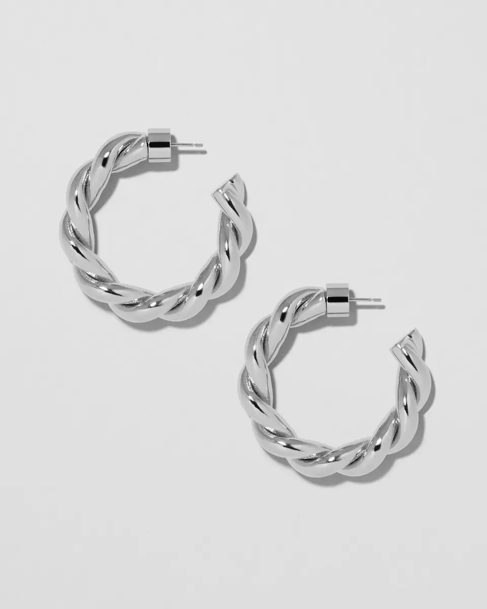 Jennifer Fisher Jennifer Fisher 1 Twisted Lilly Mini Hoops | Thumbnail 2 Jennifer Fisher Jennifer Fisher 1 Twisted Lilly Mini Hoops | Thumbnail 2