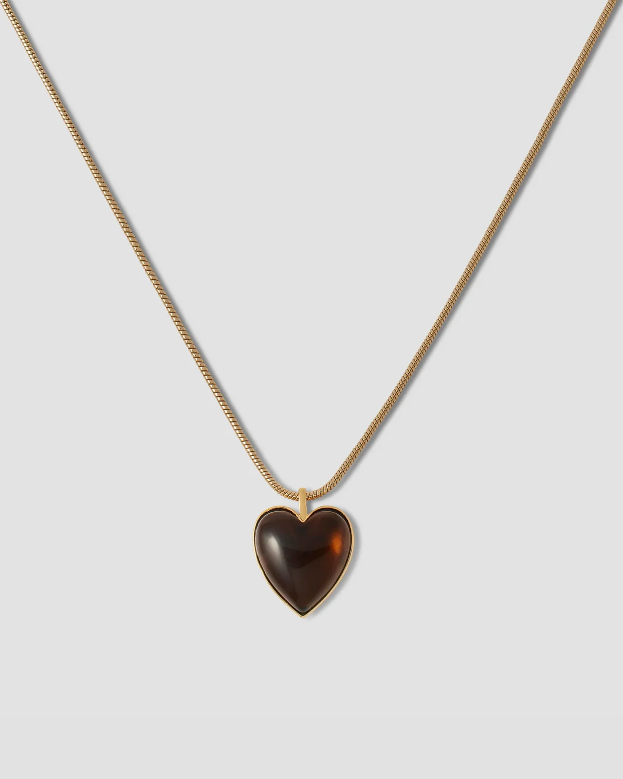 Semi-Precious Small Heart Chain Necklace Semi-Precious Small Heart Chain Necklace
