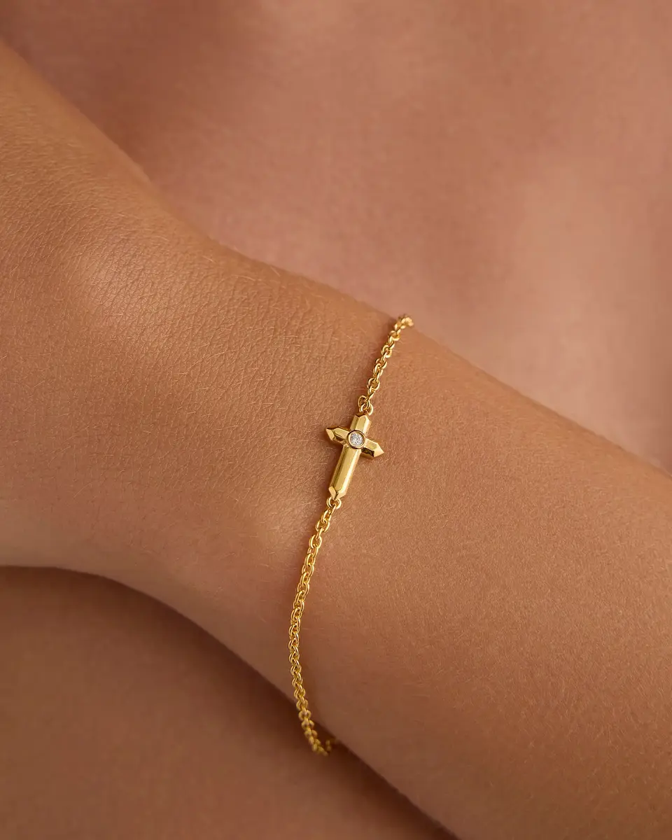 Jennifer Fisher Jennifer Fisher Cross Bracelet | Thumbnail 2 Jennifer Fisher Jennifer Fisher Cross Bracelet | Thumbnail 2