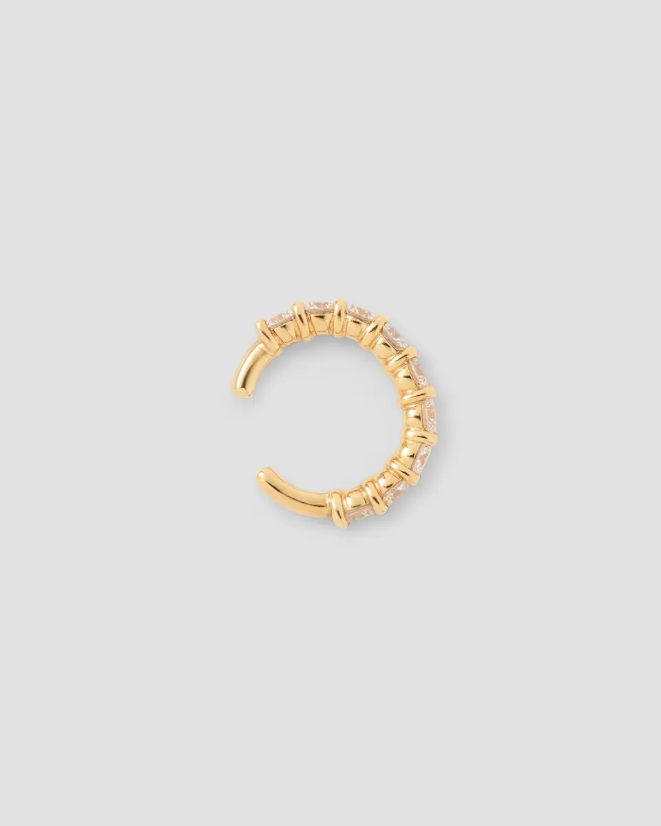 Jennifer Fisher Jennifer Fisher Oversized Floating Diamond Ear Cuff 18K Yellow Gold | Thumbnail 2 Jennifer Fisher Jennifer Fisher Oversized Floating Diamond Ear Cuff 18K Yellow Gold | Thumbnail 2