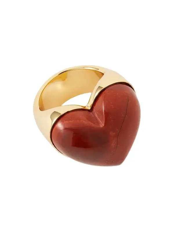 Jennifer Fisher Jennifer Fisher Semi-Precious Heart Ring Red Jasper / 6