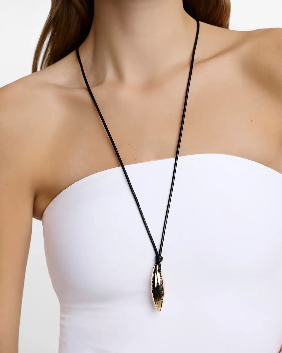Jennifer Fisher Jennifer Fisher Gabrielle Manifest Leather Cord Necklace | Thumbnail 2 Jennifer Fisher Jennifer Fisher Gabrielle Manifest Leather Cord Necklace | Thumbnail 2