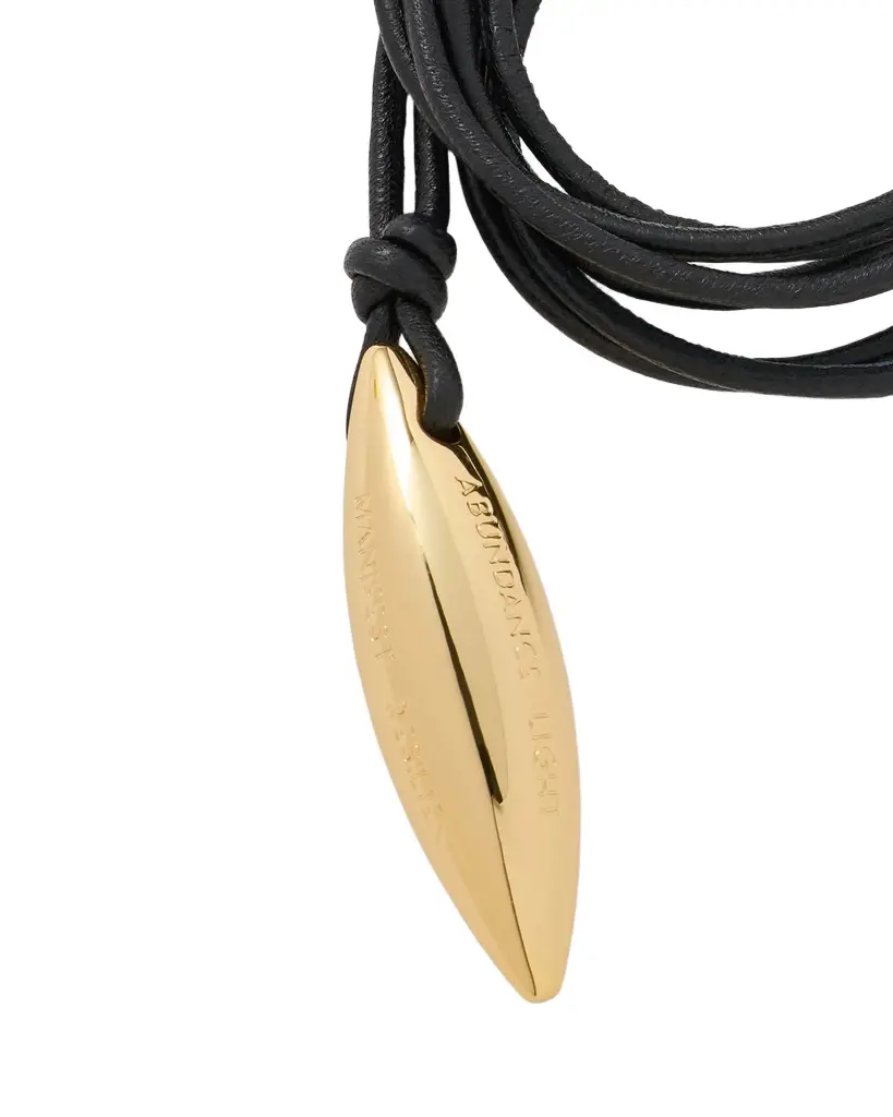 Jennifer Fisher Jennifer Fisher Gabrielle Manifest Leather Cord Necklace