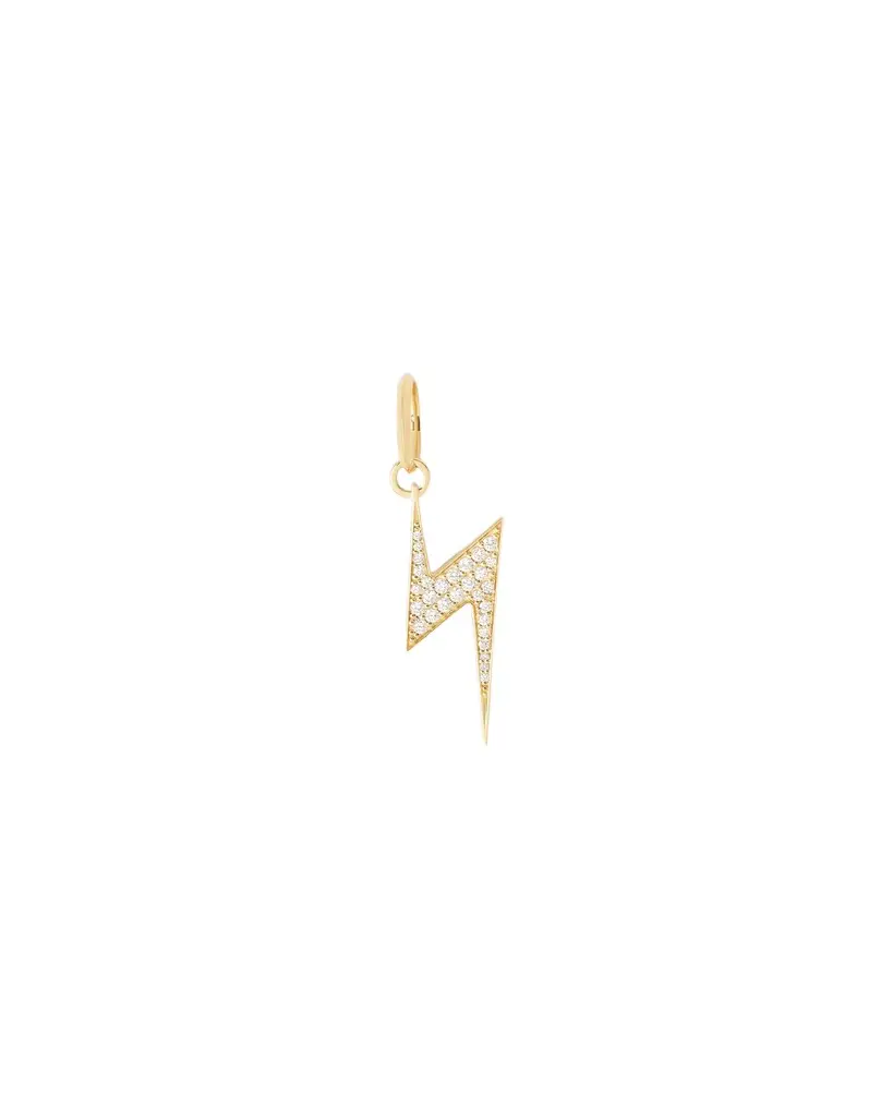 Jennifer Fisher Jennifer Fisher Lightning Bolt Charm with Pavé White Diamonds