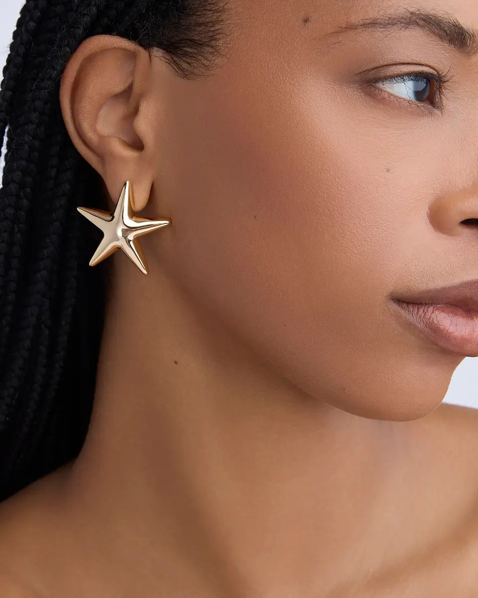 Jennifer Fisher Jennifer Fisher Puffy Star Earrings | Thumbnail 2 Jennifer Fisher Jennifer Fisher Puffy Star Earrings | Thumbnail 2