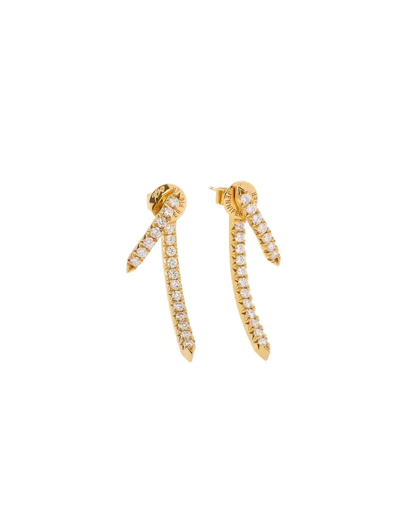 Jennifer Fisher Jennifer Fisher Pavé Diamond Tusk Earring in
