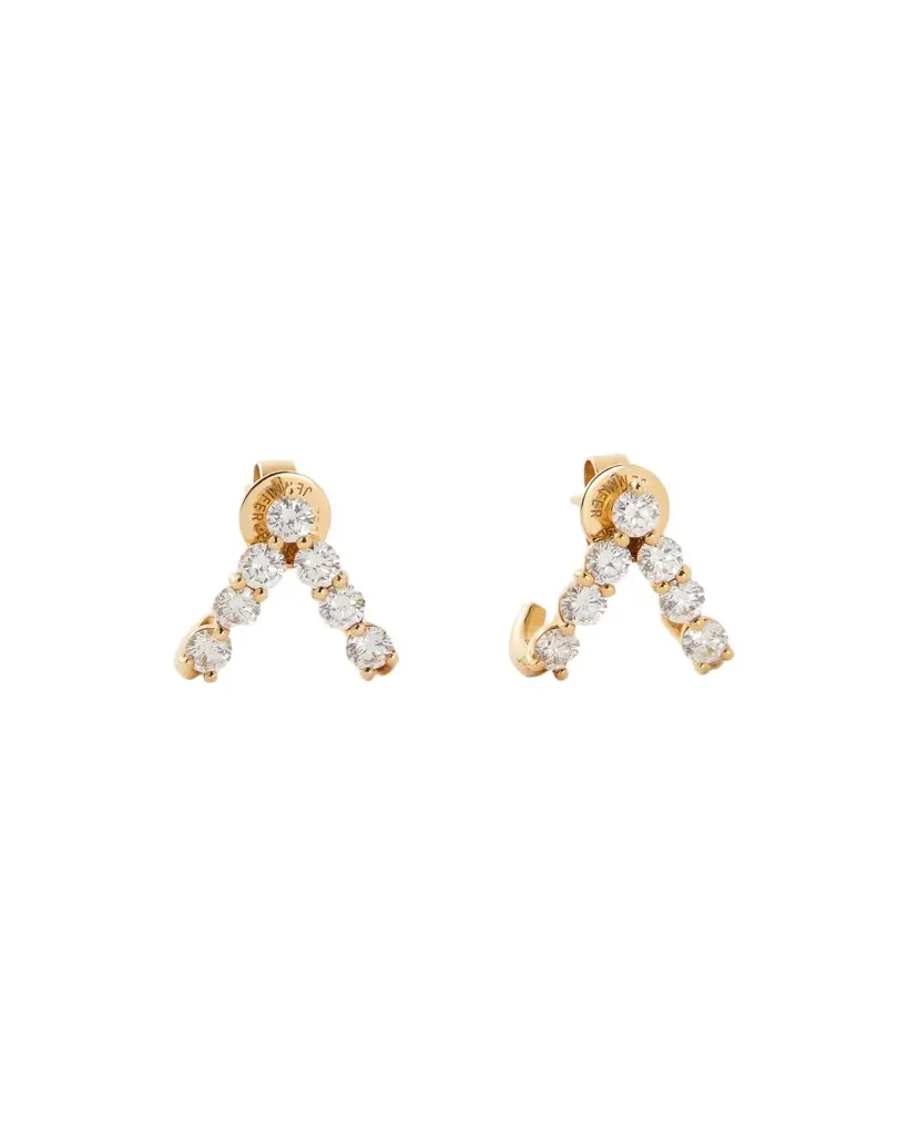 Jennifer Fisher Jennifer Fisher Floating Seven Diamond Double Huggies