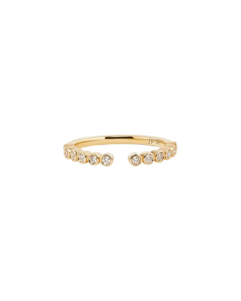 Jennifer Fisher Round Diamond Open Bezel Ring 5 Jennifer Fisher Round Diamond Open Bezel Ring 5