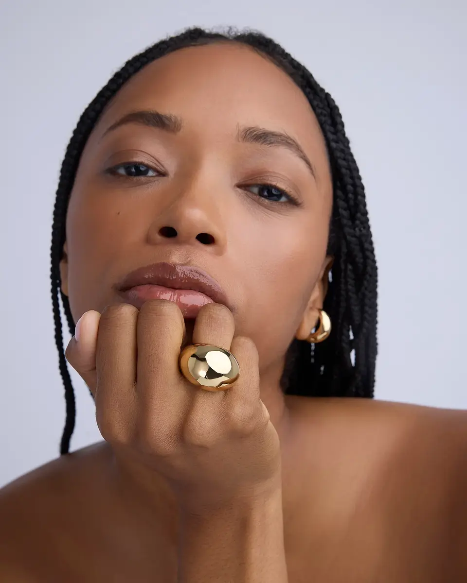 Jennifer Fisher Jennifer Fisher Dylan Ring Hematite / 8 | Thumbnail 2