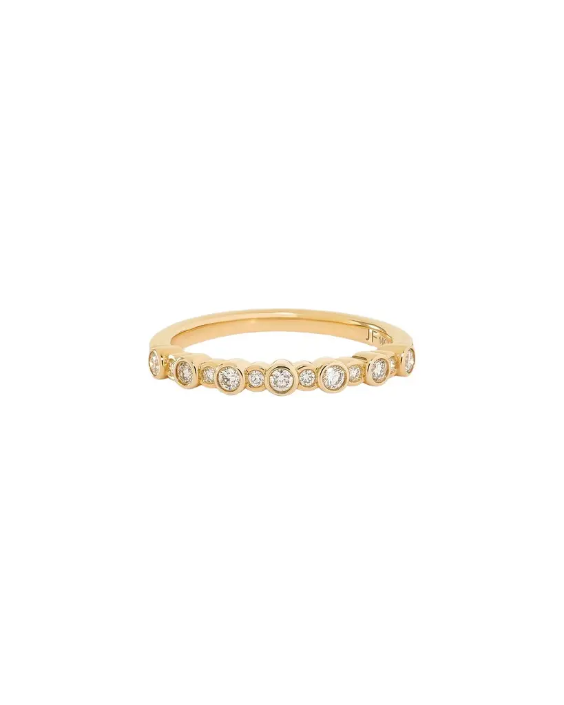 Jennifer Fisher Jennifer Fisher Mixed Size Round Diamond Bezel Ring 7