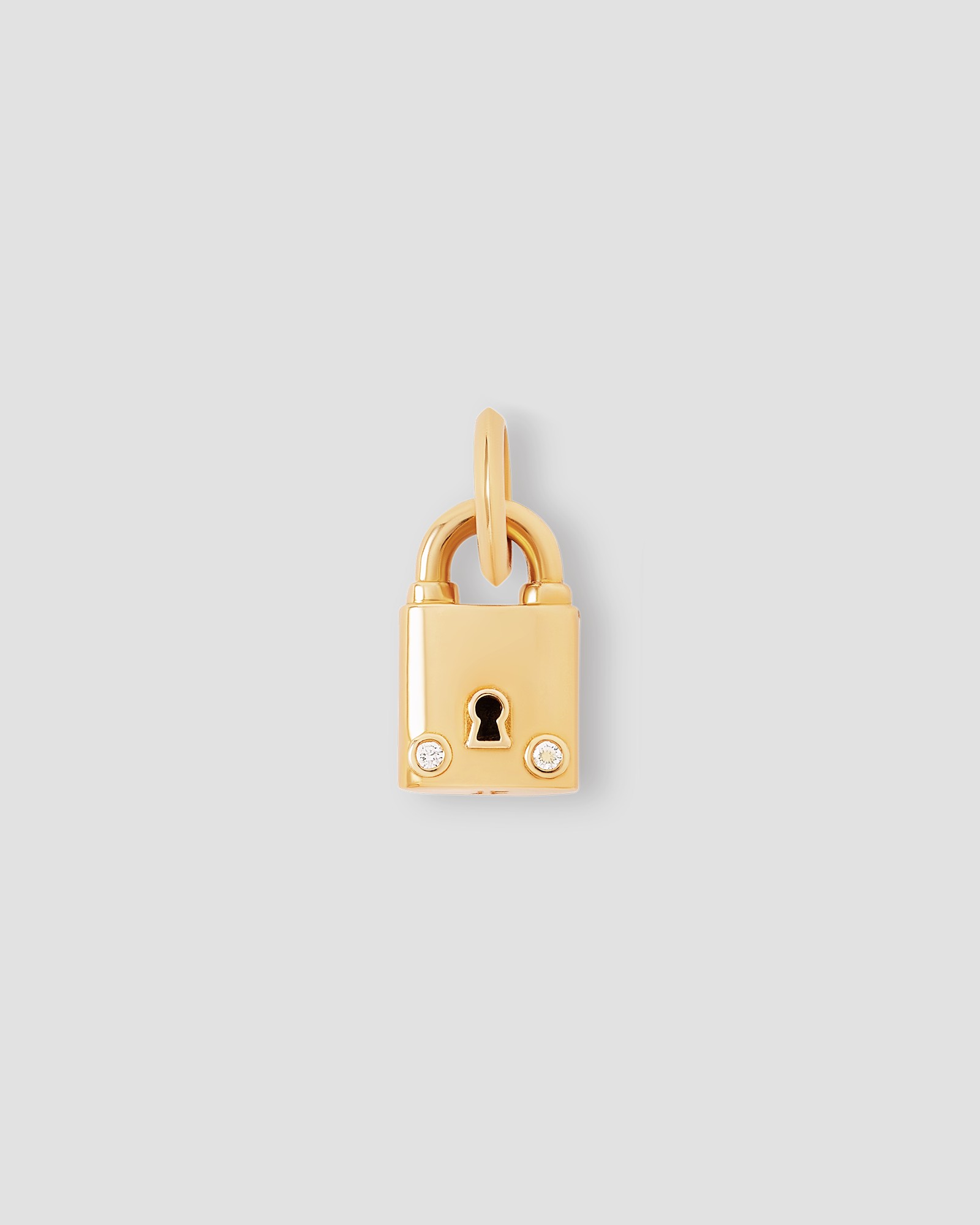 Jennifer Fisher Jennifer Fisher Small Lock with Two Diamonds