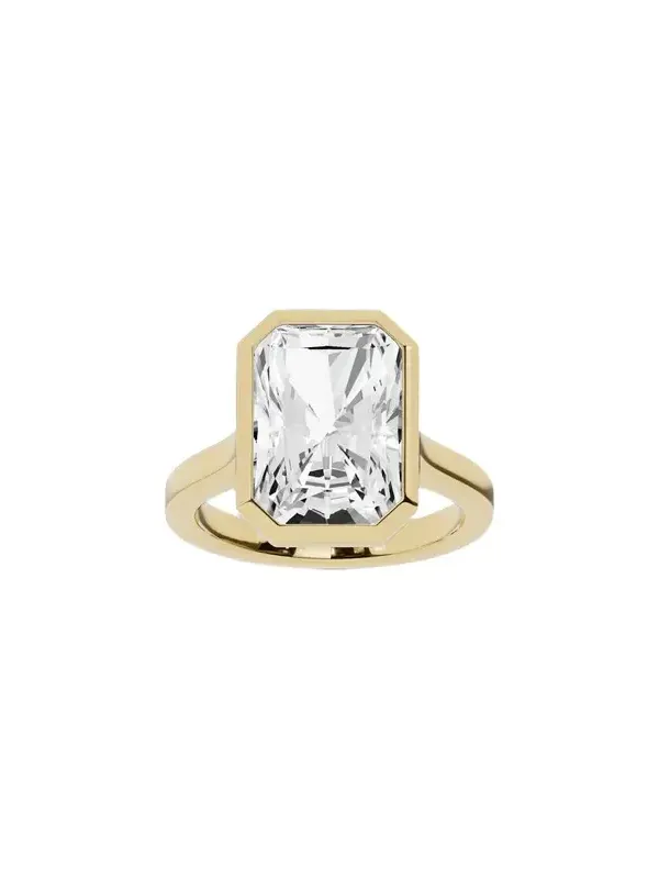 Jennifer Fisher Lab Diamond Radiant Cut Anniversary Ring 18K Yellow Gold / 7 / 8.00ct