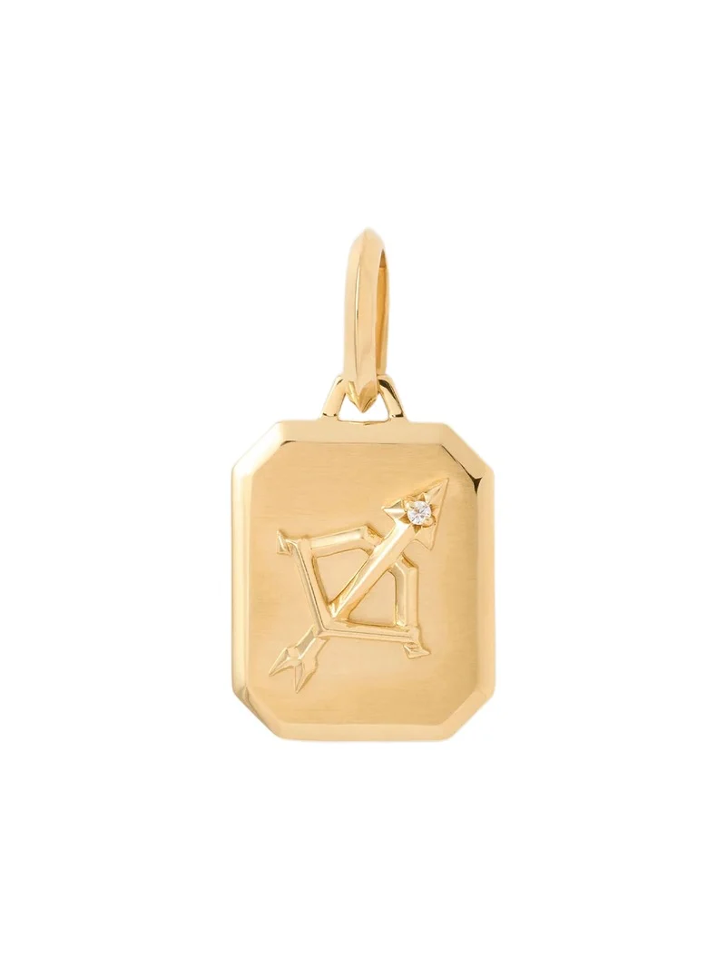 Jennifer Fisher Zodiac Charm with Diamond in 18K Yellow Gold Sagittarius