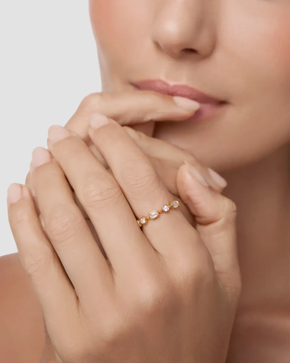 Jennifer Fisher Jennifer Fisher Mixed Shape Diamond Bezel Ring 8 | Thumbnail 2 Jennifer Fisher Jennifer Fisher Mixed Shape Diamond Bezel Ring 8 | Thumbnail 2