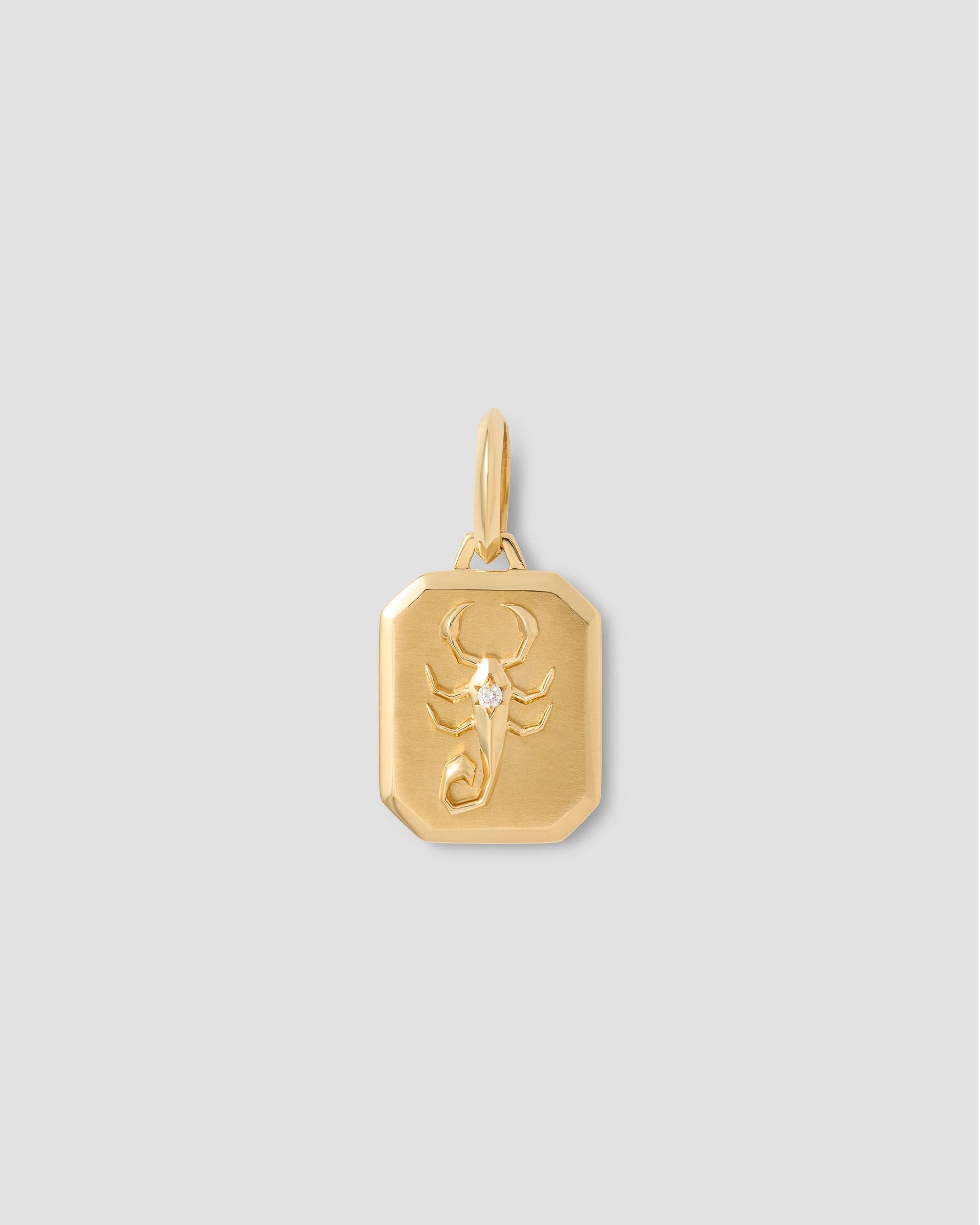 Jennifer Fisher Jennifer Fisher Zodiac Charm with Diamond in 18K Yellow Gold Scorpio