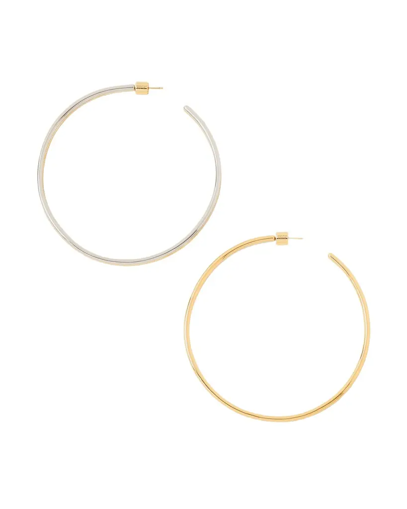 Jennifer Fisher Jennifer Fisher 2.5 Two Tone Thread Hoops