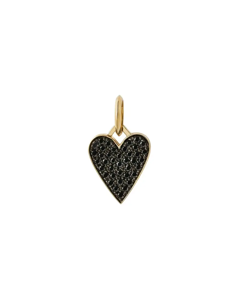 Jennifer Fisher Jennifer Fisher Medium Heart with Pavé Black Diamonds
