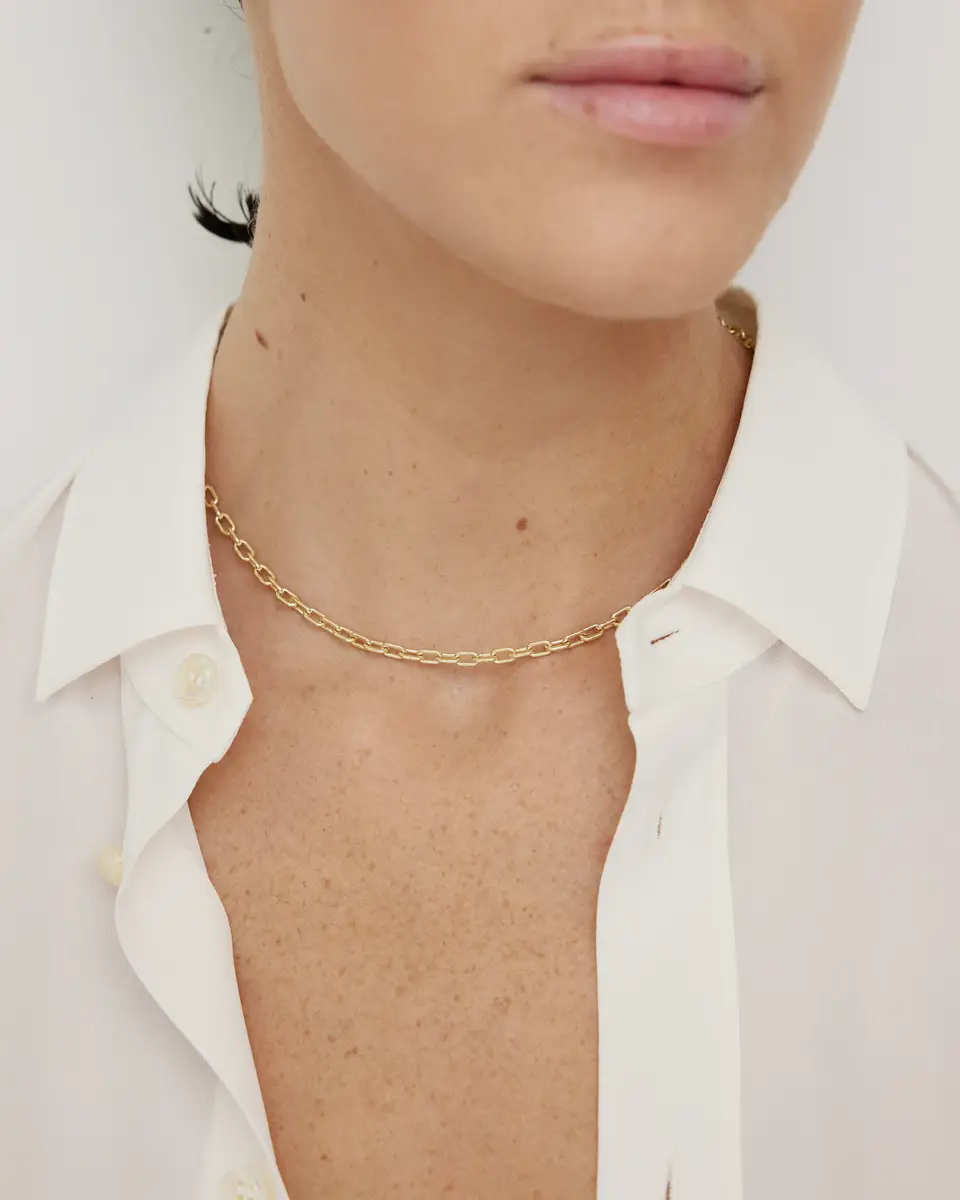 Jennifer Fisher Jennifer Fisher Large Round Link Chain 14K Yellow Gold / 28 | Thumbnail 2
