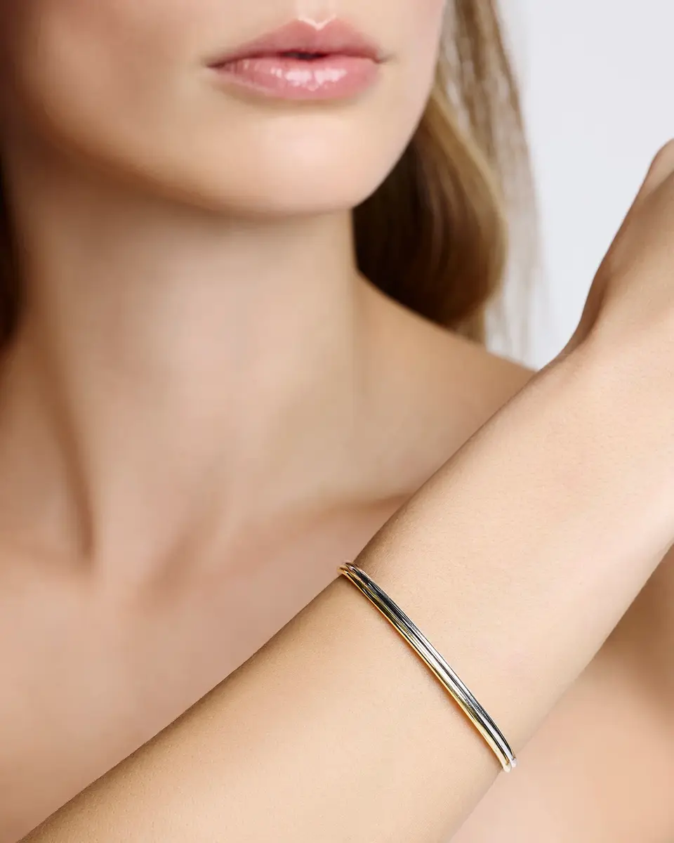 Jennifer Fisher Jennifer Fisher Two Tone Thread Cuff | Thumbnail 2 Jennifer Fisher Jennifer Fisher Two Tone Thread Cuff | Thumbnail 2